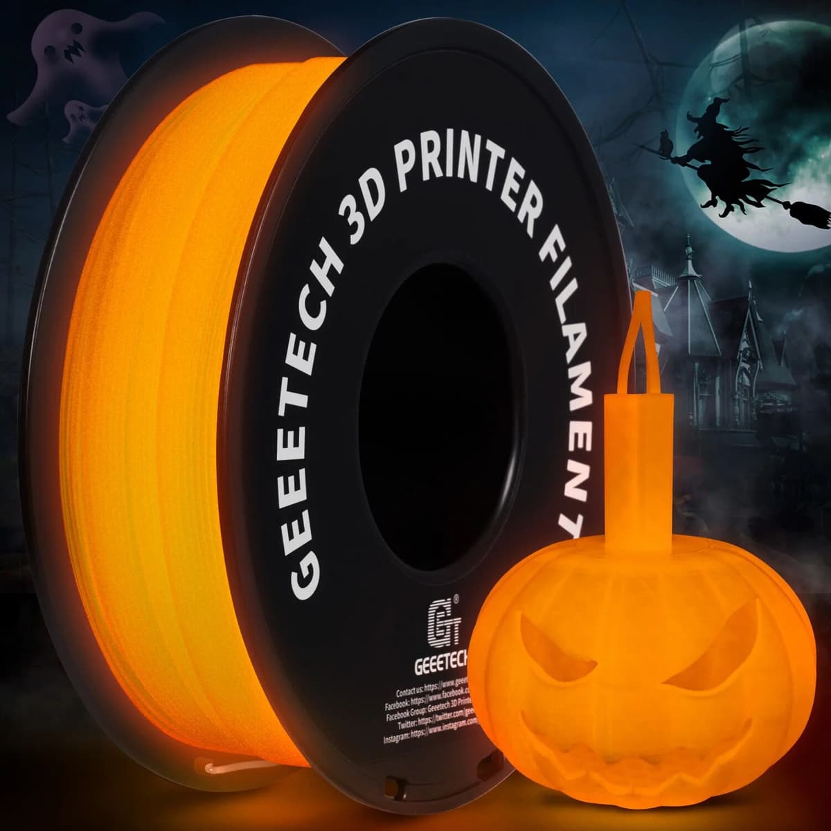 GEEETECH Luminous PLA Filament for 3D Printer 1.75mm ±0.03mm 1kg Glow in the Dark Plastic PLA 3D Printing Materials Wholesale