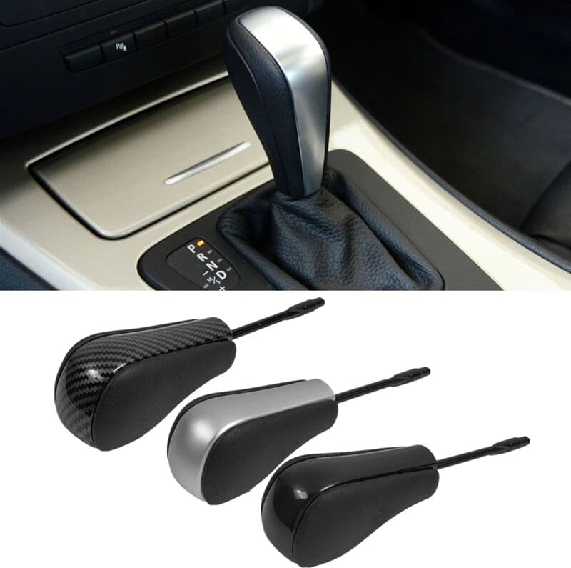 NONE For BMW E39 E46 E53 E60 E61 E63 E64 E83 E81 E82 E87 E90 E91 E92 E93 Automatic Gear Shift Stick Knob Lever Shifter Car Styling