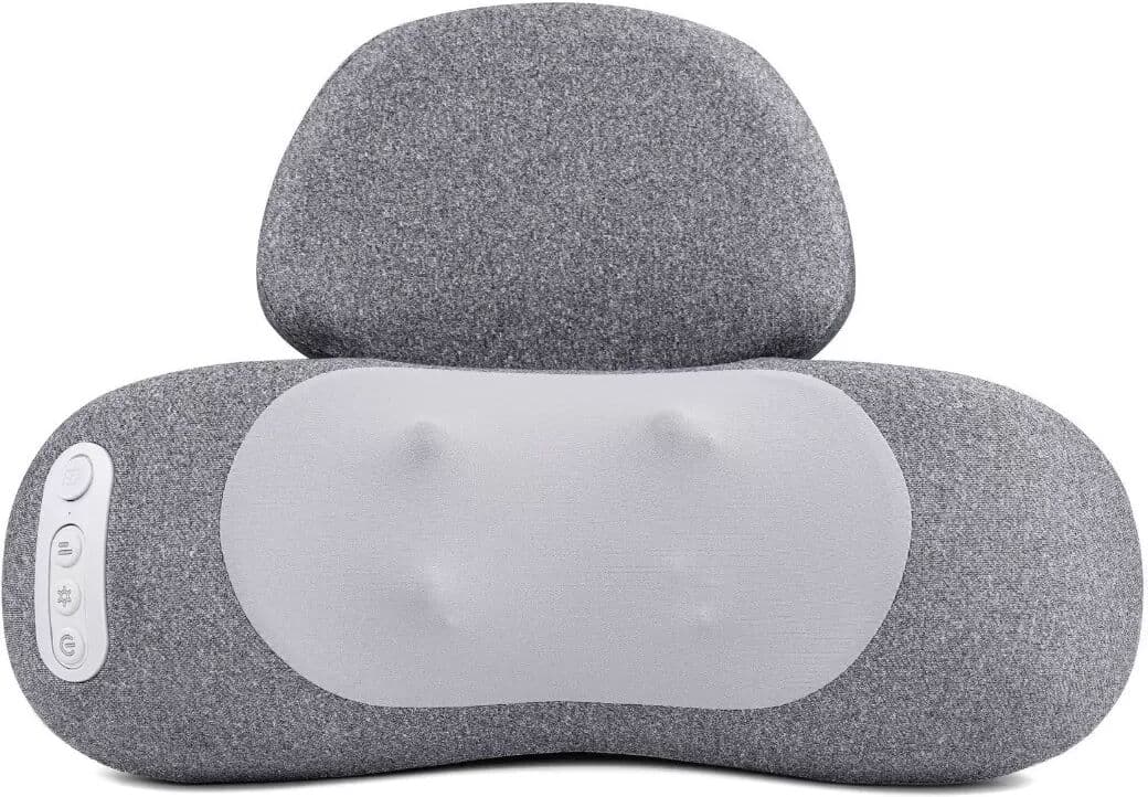 INF Coussin de massage cervical chauffant multifonction - Rechargeable USB-C, 4 têtes rotatives, thermothérapie pour cou et