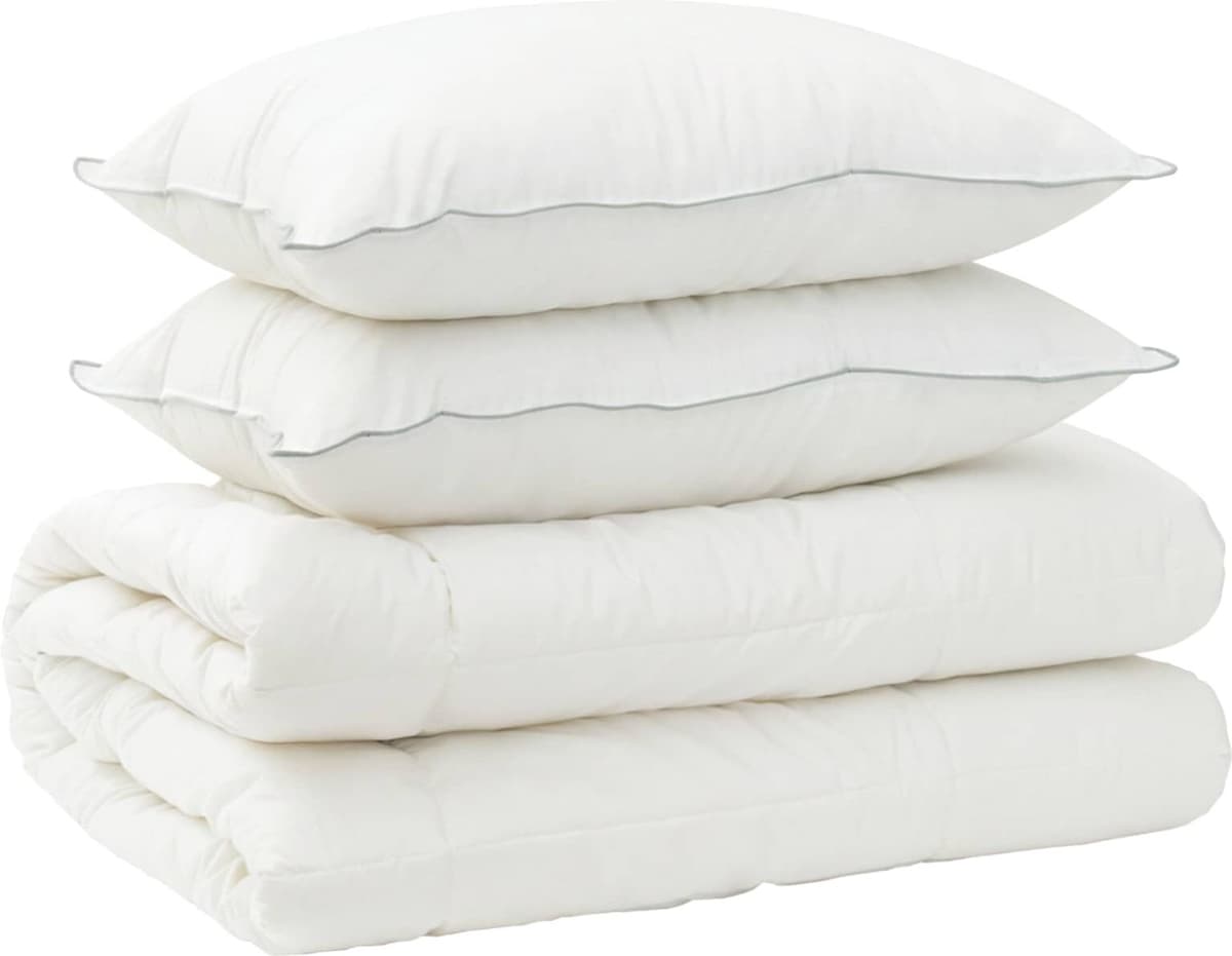 vidaXL Ensemble de couette et d'oreiller 3 pc 240x260 cm Hiver 450 GSM