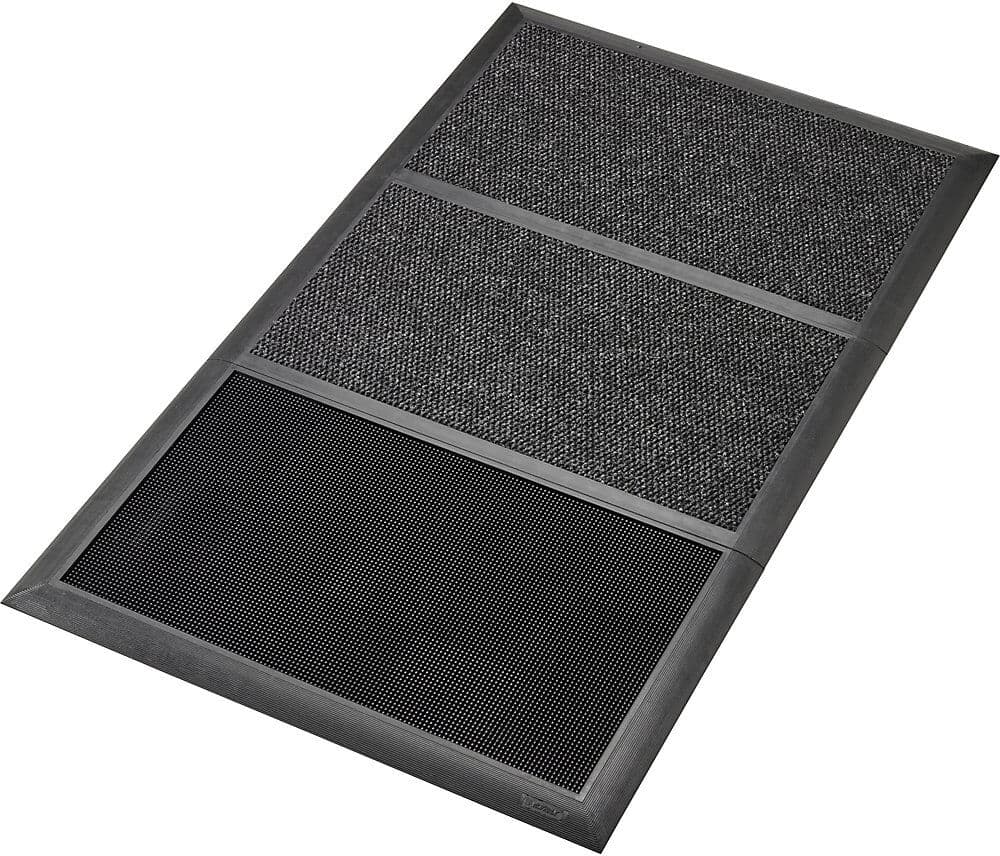 Desinfizierende Eingangsmatte Sani-Master™, HxLxB 19 x 1525 x 914 mm, anthrazit / schwarz NOTRAX