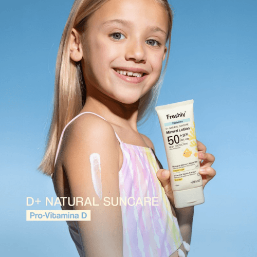 Freshly Cosmetics D+ Fotoprotetor Infantil Natural Loção SPF50+ 100ml