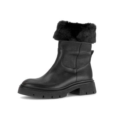 Winterstiefelette GABOR "Winterstiefelette", Damen, Gr. 38,5, schwarz, Schuhe Winterstiefelette