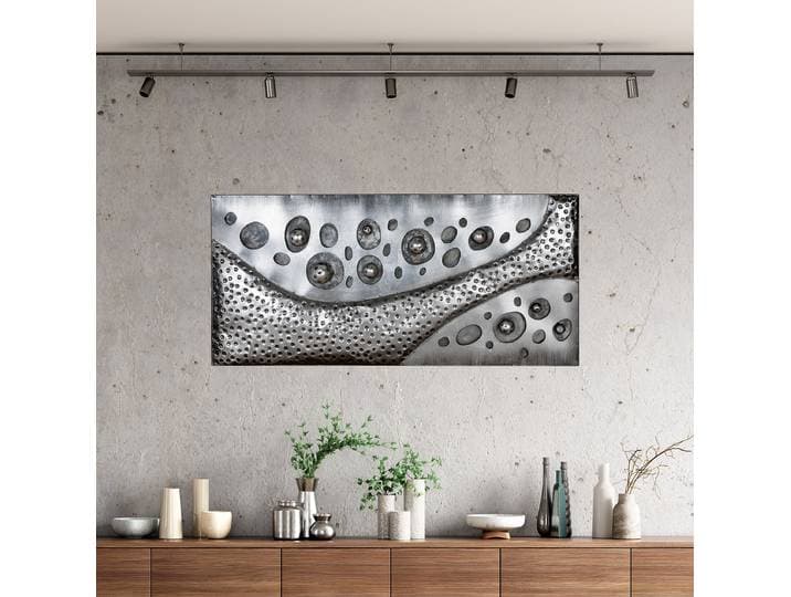 Bild Callosti Eisen, lackiert Silber 120 x 56 x 6cm