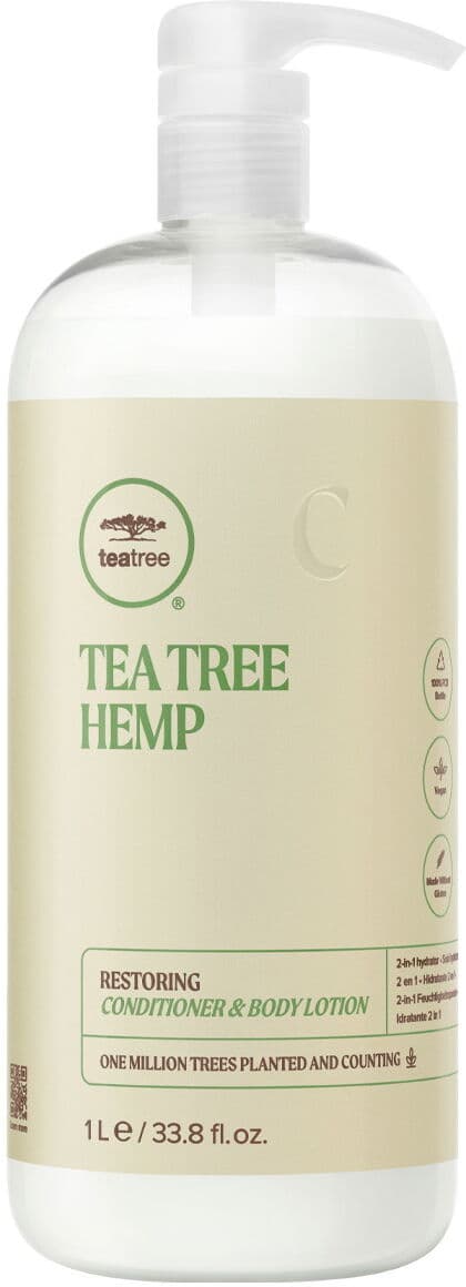 1L Paul Mitchell Tea Tree Hemp Restoring Conditioner & Body Lotion