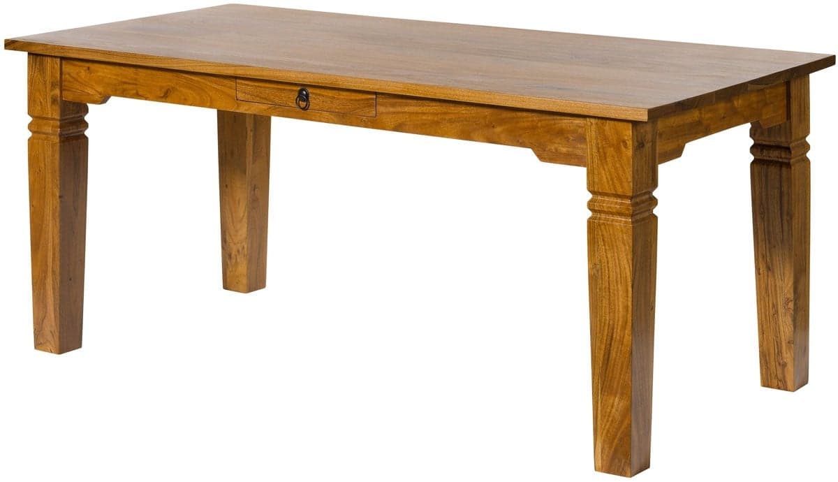 MASSIVMOEBEL24.DE OXFORD SUNO eettafel acacia lichtbruin B/D/H: 140 x 90 x 76 cm