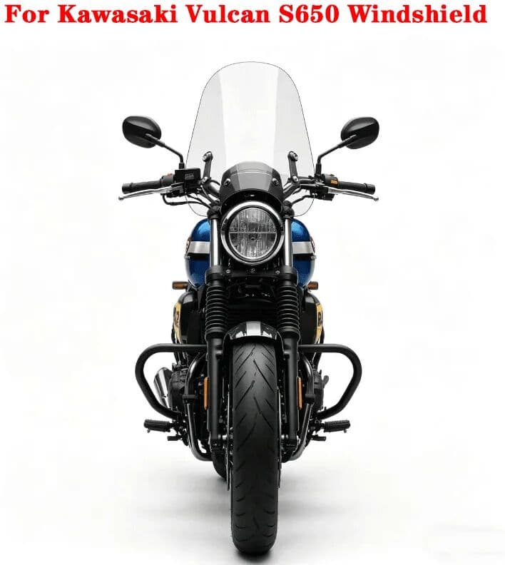 NONE For Kawasaki Vulcan S650 cruiser Motorcycle Windproof Wind Screen Windshield Visor Deflector sun visor Modification Accessories