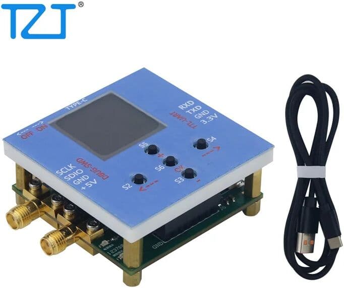 TZT 10MHz-19GHz LMX2595 V3 PLL Core Board + STM32 Control Board High Frequency Phase Locked Loop with SMA Female Connector