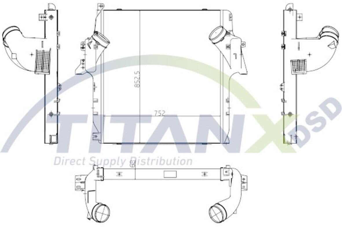 Ladeluftkühler TITANX IX119001