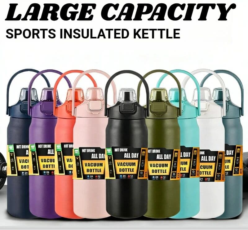 NONE 304 Stainless Steel Portable Vacuum Insulated Tumbler With Straw Hot & Cold Thermal Coffee Mug For Sports Outdoor