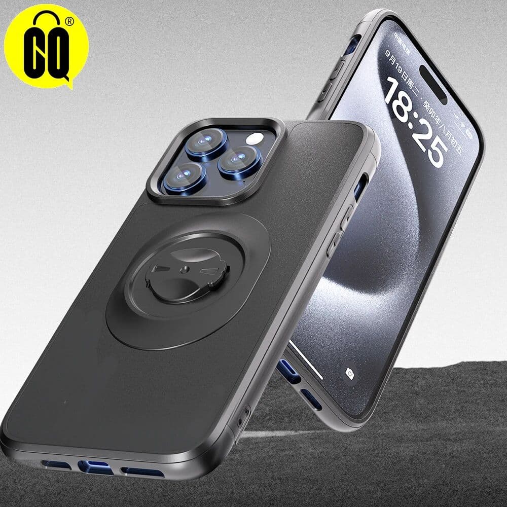 CQ For Garmin Shockproof Phone Case.for iPhone 17/16/15/14 Pro Max/13/12/11 Pro/XR/XS with Quick Mount Bike Cycling Holder