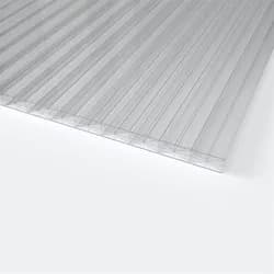 Doppelstegplatten 16 mm Farblos Klar - X + 5-Fach Struktur Polycarbonat 980 x 4000