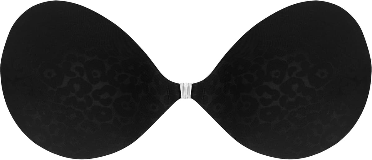 Klebe-BH MAGIC BODYFASHION, Damen, Gr. Cup D, schwarz (leopard schwarz), Obermaterial: 82% Polyamid, 18% Elasthan, BHs Klebe-BH leopard schwarz Cup D