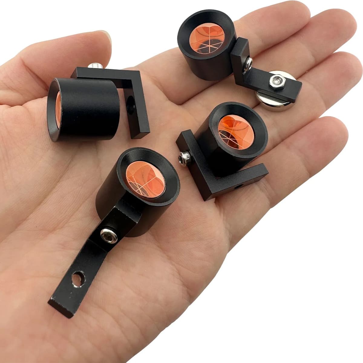 BMAD MP110S Mini Prism L-Bar Micro Mini Prism 12.7mm Super Mini Prism, Thumb Size L-Type Ultra Small Prism for Surveying Construction