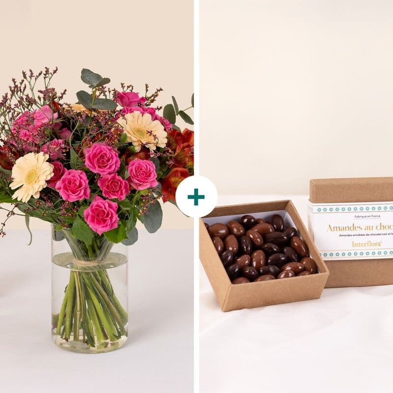 Bouquet Liberty et chocolats - Interflora
