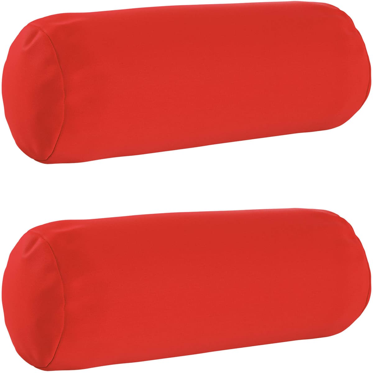 vidaXL Coussin 2 pc HEERLEN Rouge Ø 15 x 40 cm Polyester