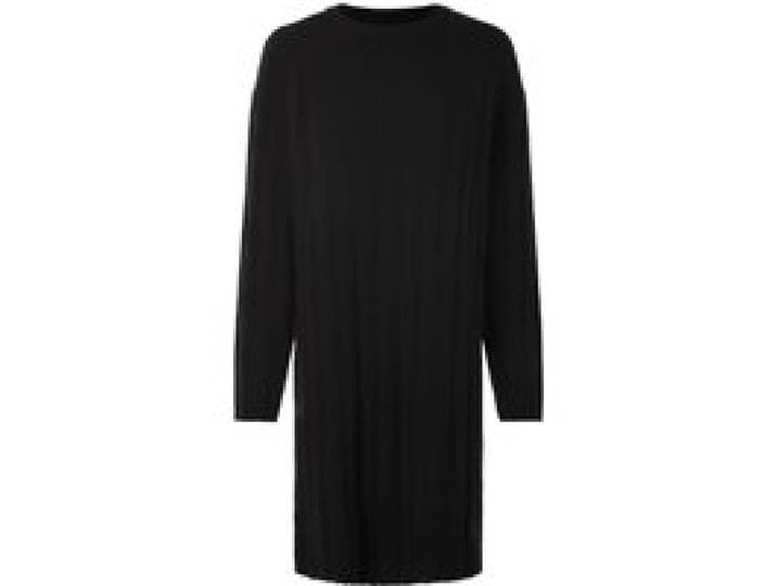 ESMARA® Robe en maille femme (noir, S (34/36))
