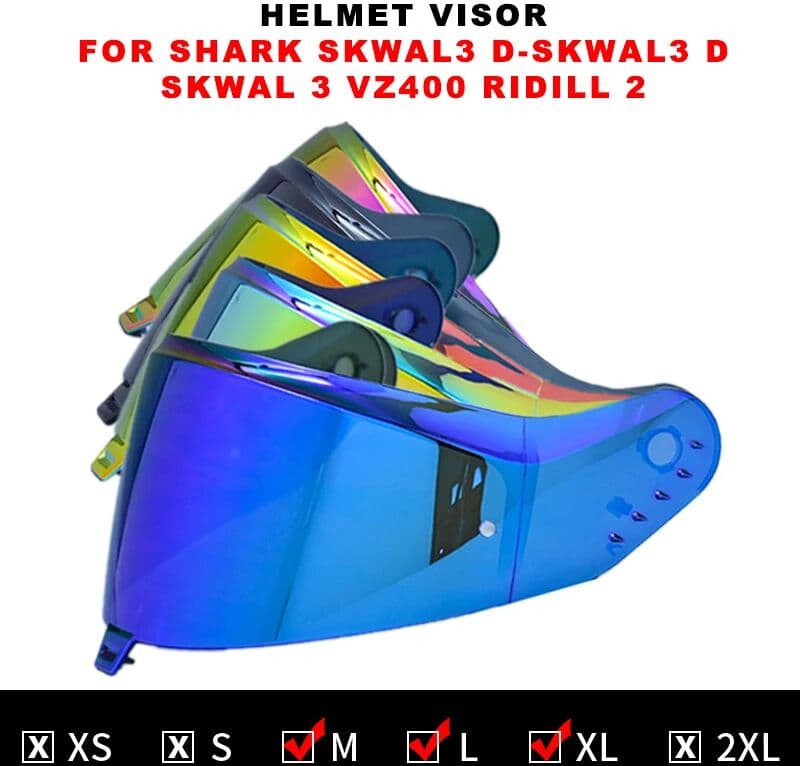 NONE Visor Lens for Shark Skwal3 D-skwal I3 Sun Glass D Skwal 3 VZ400 Helmet Visor Shield Ridill 2 Windshield Motorcycle Accessories