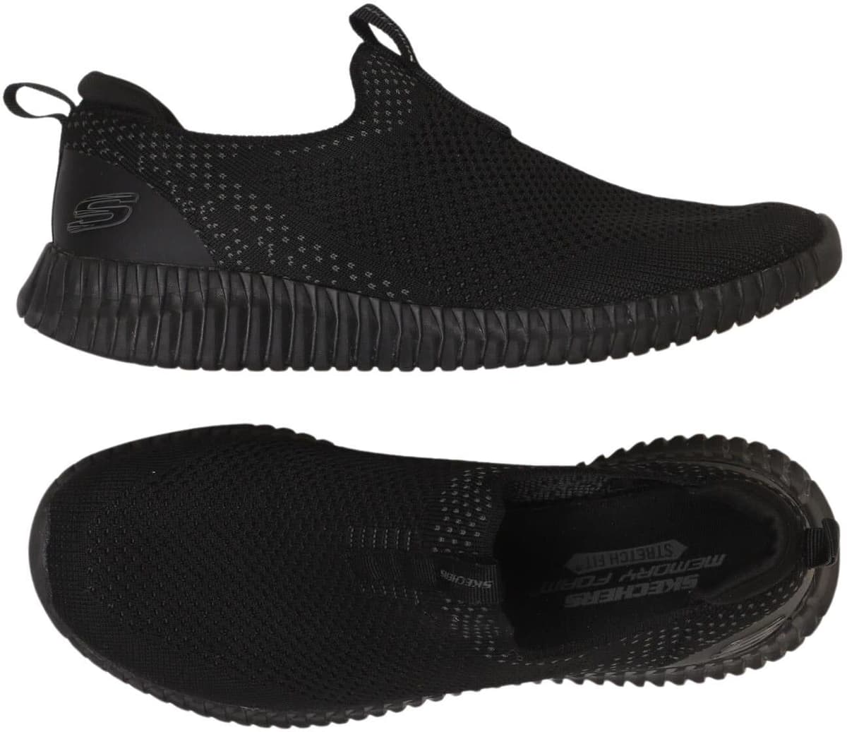 Skechers Damen Sneaker, Schwarz, Gr. EU 37, kein / Etikett - Second Hand