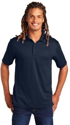 Sport-Tek ST680 PosiCharge Micro-Mesh Polo Shirt in True Navy Blue size Medium