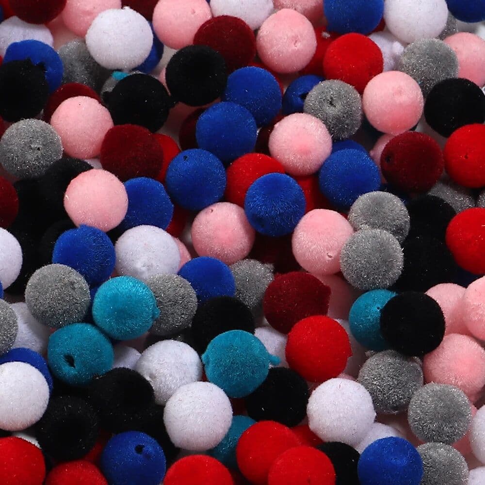 lingsai 500g/lot 8 10mm Colored Velvet Resin Beads Round Loose Spacer Bead For Jewelry Making DIY Bracelet Earring Accessories Wholesale