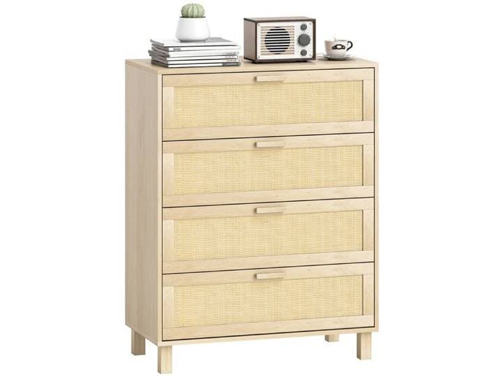 HOMCOM - rangement - Bois - 80x40x103cm - Beige