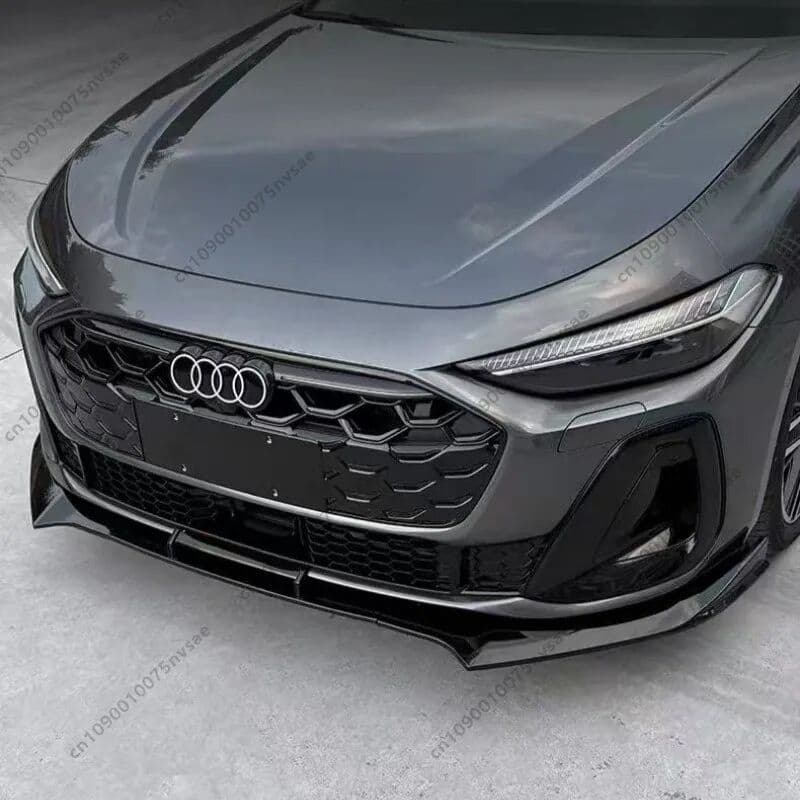 NONE Front Splitter for Audi A5 S-LIne S5 B10 Saloon & Avant 2025 2026 Front Bumper Lip Spoiler Splitter Blade Canards Bodykit Tuning