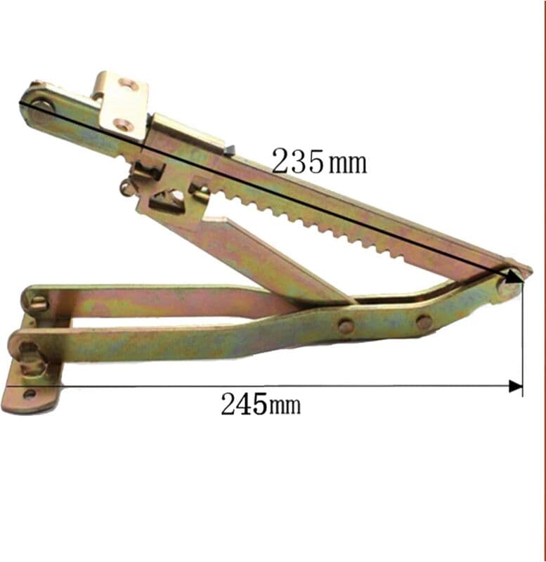 NONE 1pcs Multi-Stage Hinge Heavy Adjustable Angle Lift Sofa Bed Headrest Hinges Massage Table Support Mechanism Furniture Hardware