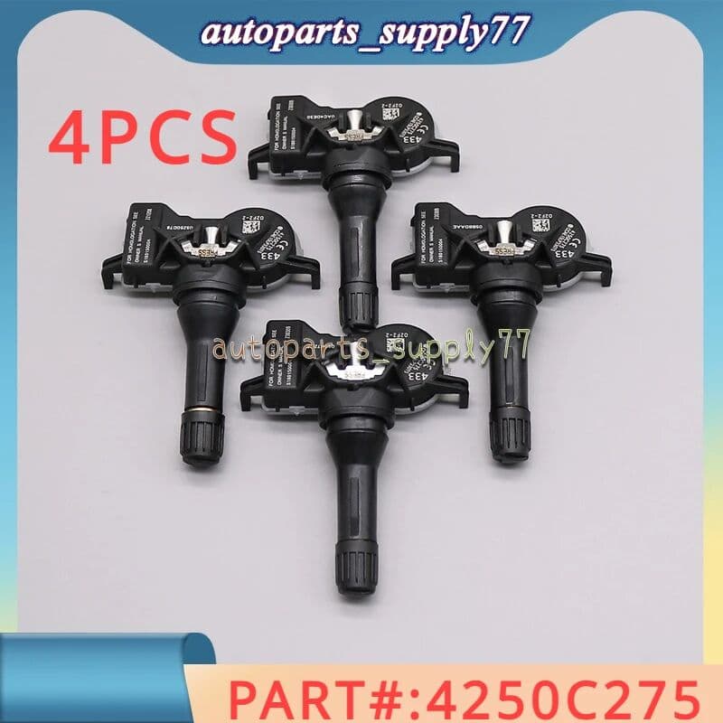 GANGLE 4 Piece 4250C275 S180150004 433MHZ Tire Pressure Monitor TPMS Sensor FOR Mitsubishi PAJERO PAJERO SPORT III 2014-2025