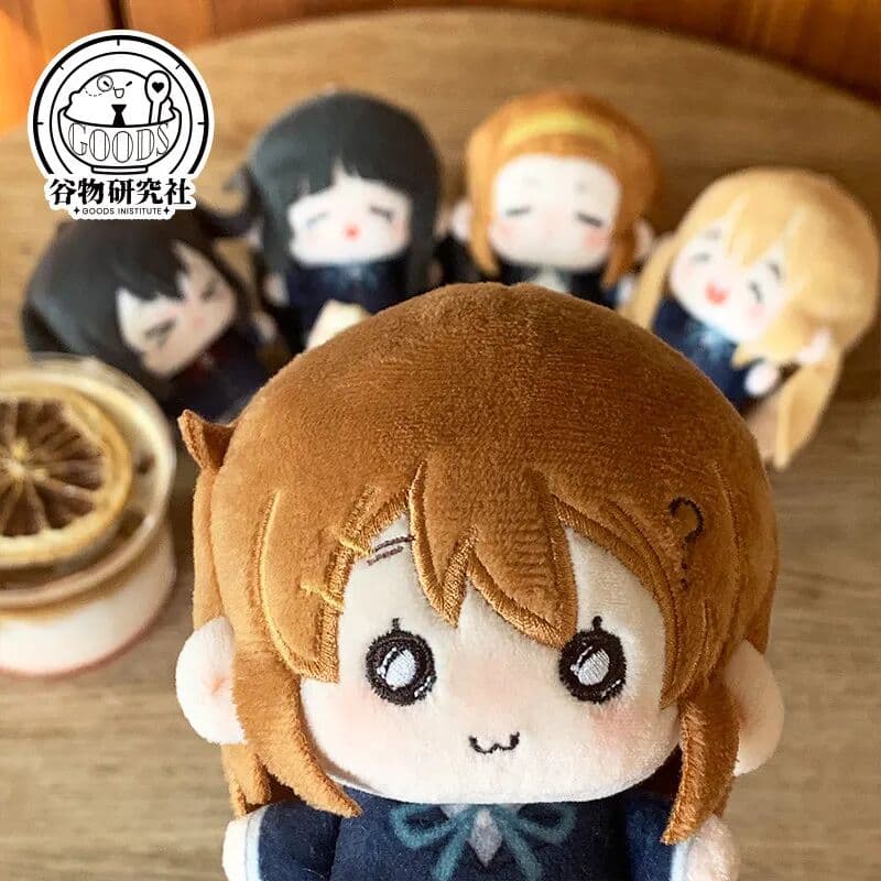 EAKI In Stock K-ON! Yui Hirasawa Mio Akiyama 10cm Cotton Cute Doll Chibi Lying Down Nu Nu Ti Anime Collectible Gift