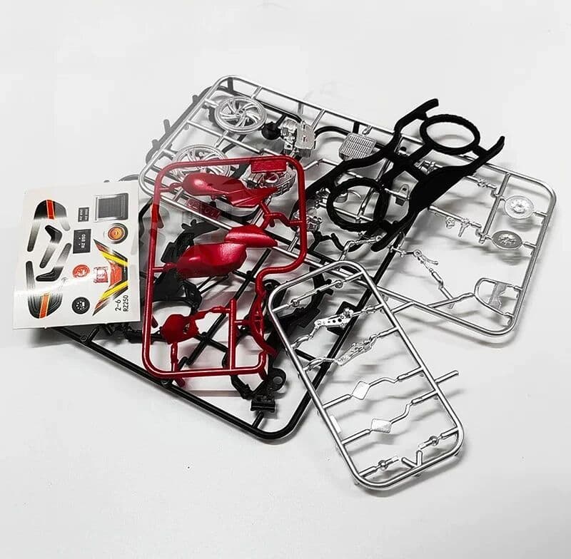 GRAPMAN 4pcs/set 4D Assembly 1/24 Motorcycle Model CBR400F CB750F CC50 RZ250 Simulation Car Building Kits Toy Ornament