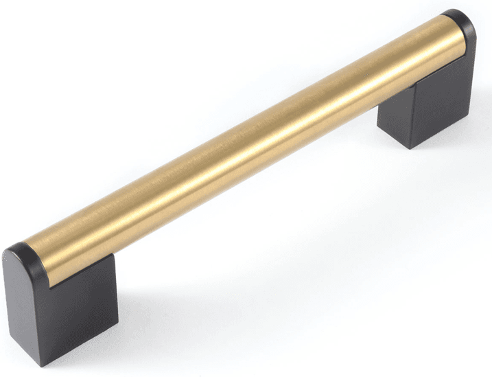 Håndtak, Metallic, Svart/gull "Ornate", Knott, 96, 128, 160mm – 96mm – 96 Mm