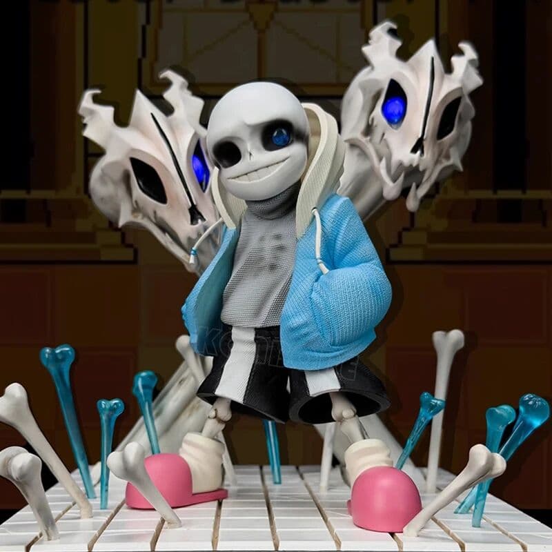 KONBORE 16cm Undertale Sans Anime Figure #1826 Sans Action Figure Undyne/Toriel/Human/Papyrus Figurine Collectible Model Doll Toys Gifts
