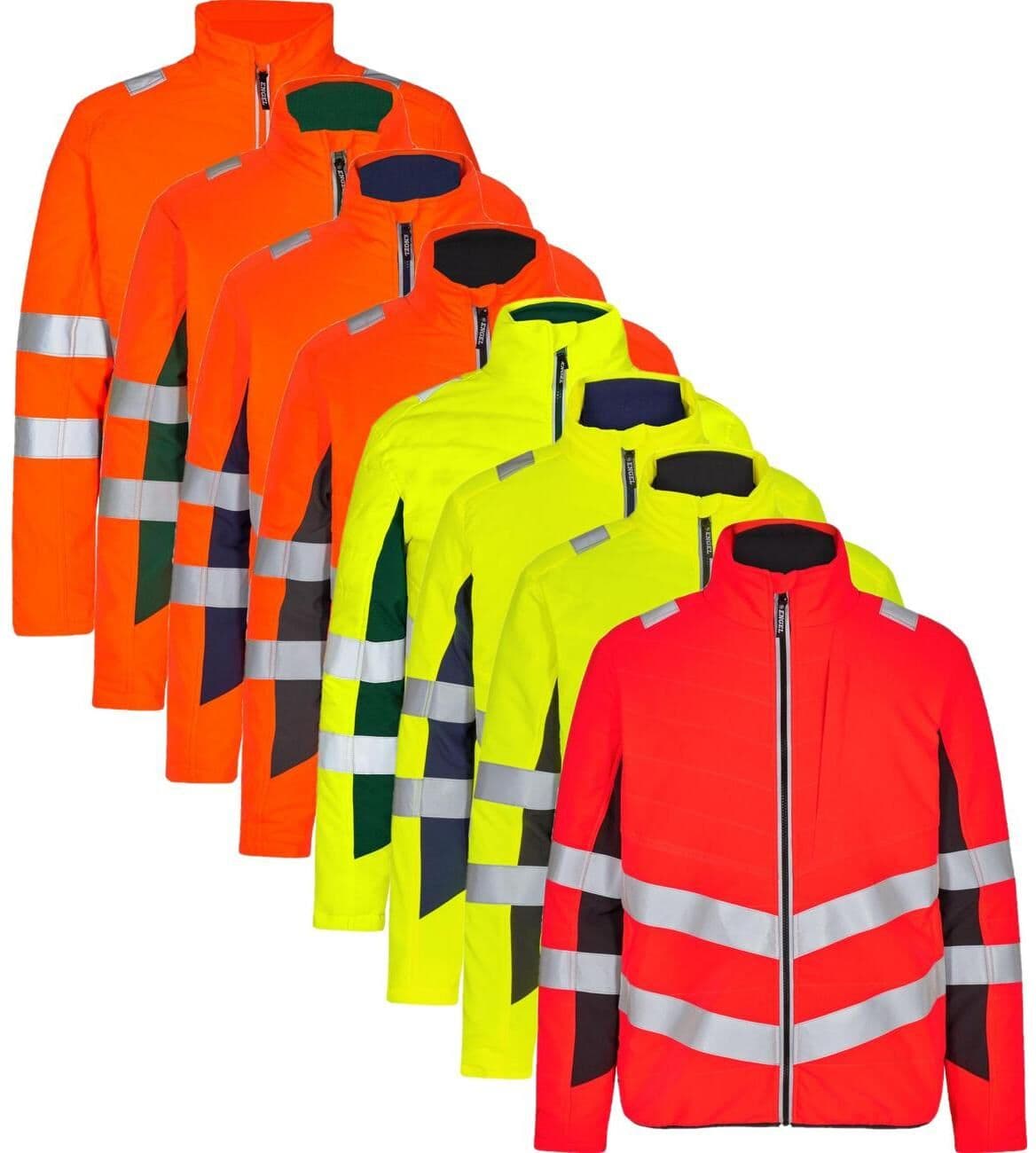 Engel 1159-158 Safety Quiltet Inderjakke / Arbejdsjakke Orange/antrazitgrå 3xl