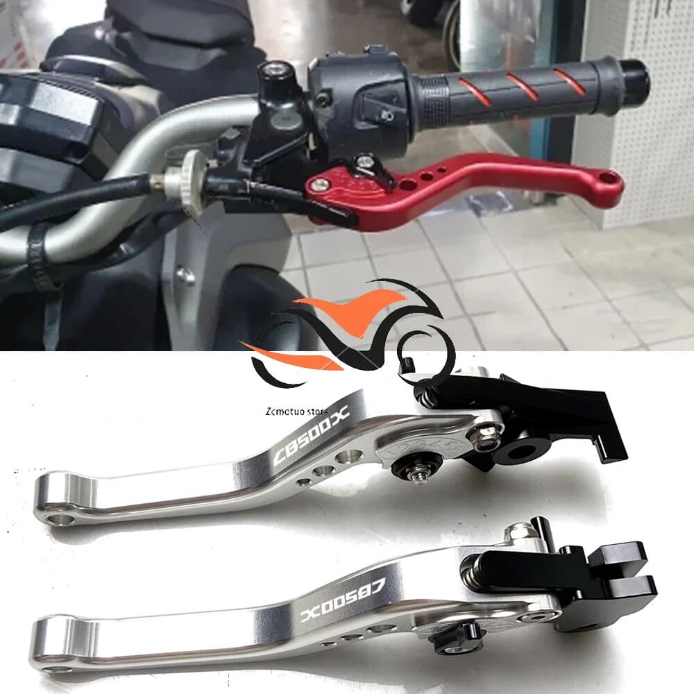 NONE For Honda CB500X 2013-2021 CB 500X 500F Motorcycle Short Brake Clutch Lever Aluminum CNC Adjustable Motorbike Brake Lever