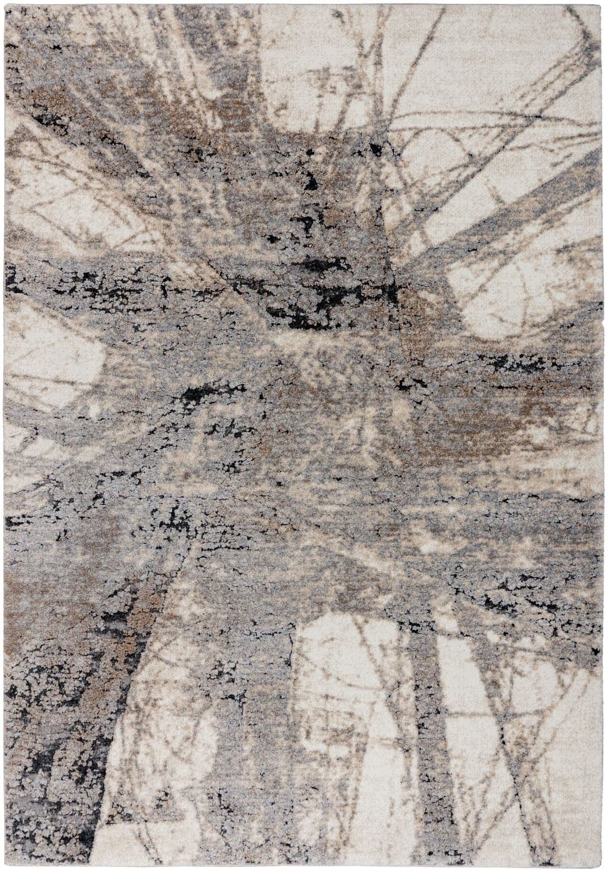 Teppich KAYOOM "Firenze 485", grau, B:120cm H:22mm L:170cm, Polypropylen, Teppiche, Teppich, Kurzflor, Modernes Muster, Fussbodenheizungsgeeignet, Wohnzimmer grau B : 120cm 1 Stk., 22mm, L: 170cm