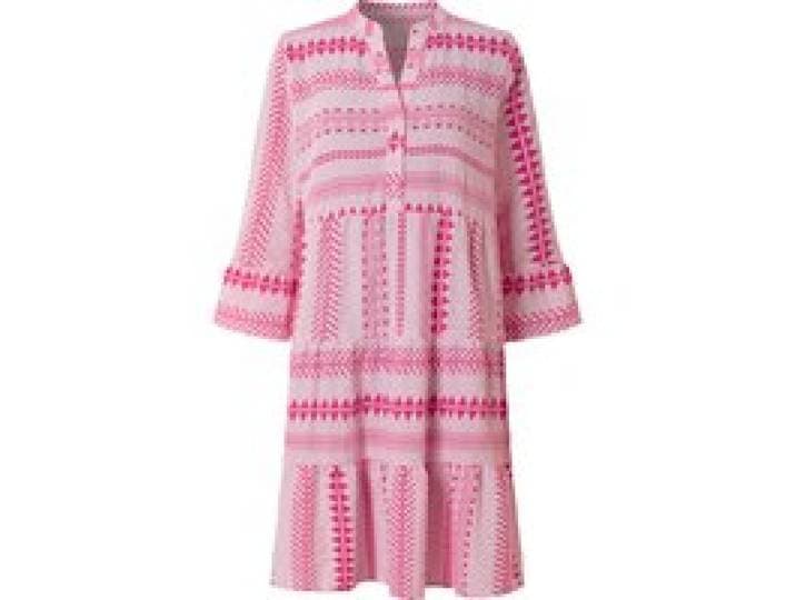ESMARA® Robe tunique pour femme, avec volants. (rose, S(34/36))