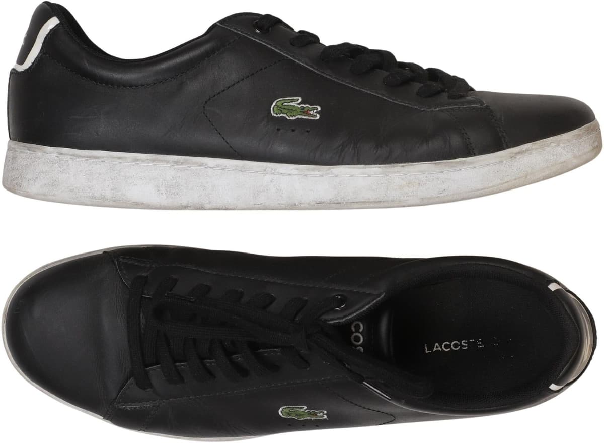 Lacoste Herren Sneaker, Schwarz, Gr. EU 46.5, kein / Etikett - Second Hand
