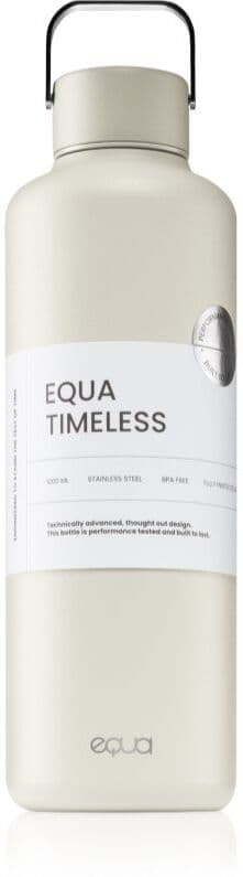 Equa Timeless bouteille d’eau en acier inoxydable teinte/couleur Off White 1 pcs