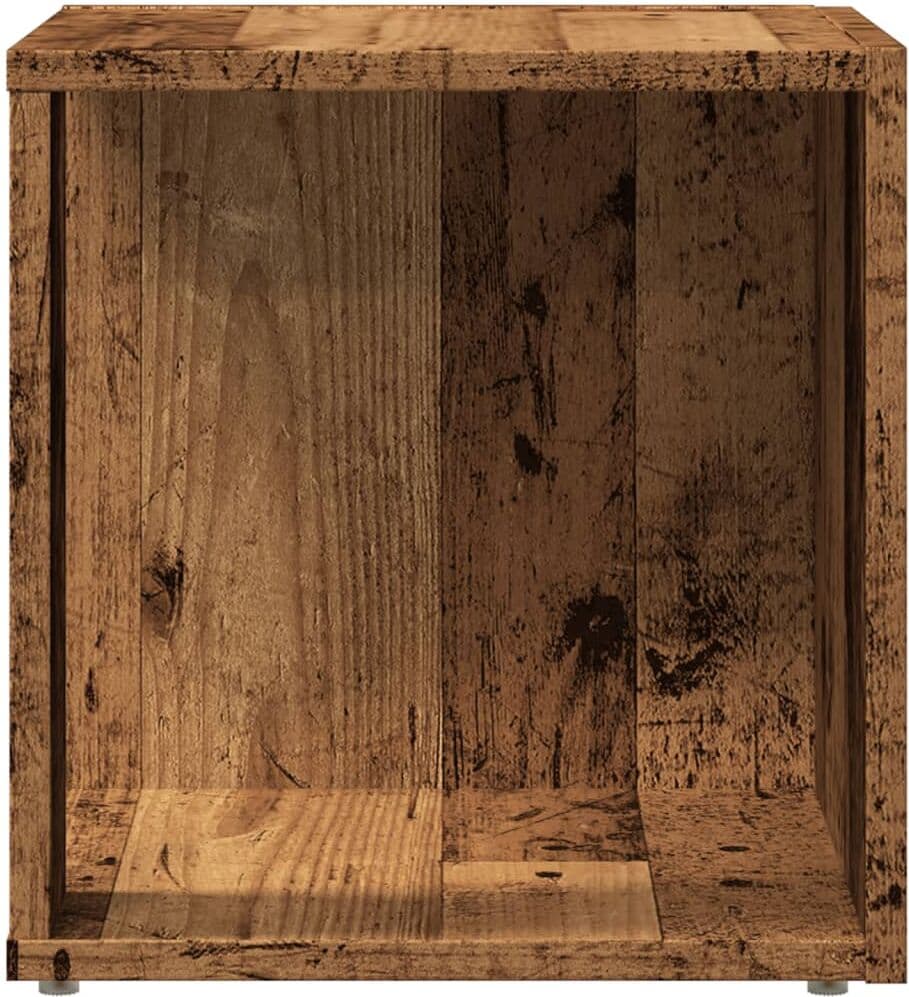 vidaXL Table d'appoint vieux bois 33x33x34 cm bois d'ingénierie