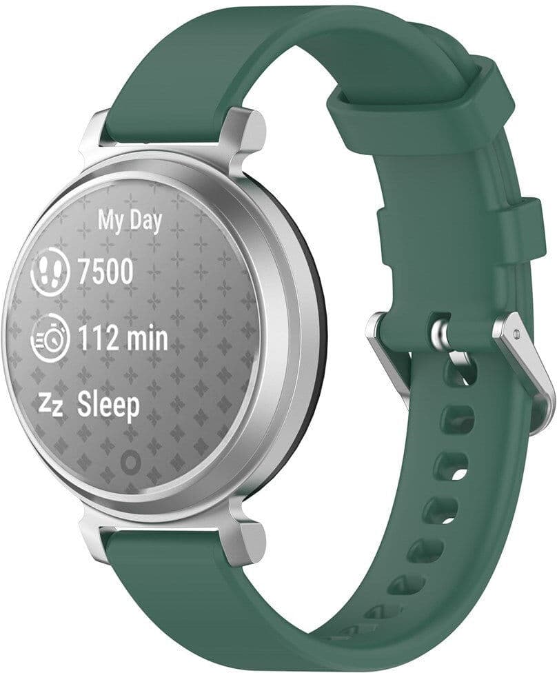 EIDERWOOD Universal Smartwatch 14mm Silikone Urrem m. Metalspænde - Mørkegrøn