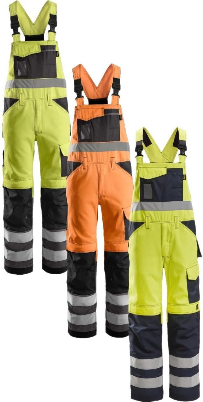 Snickers 0113 High-Vis Overall, Klasse 2 Orange/gråmel. 108