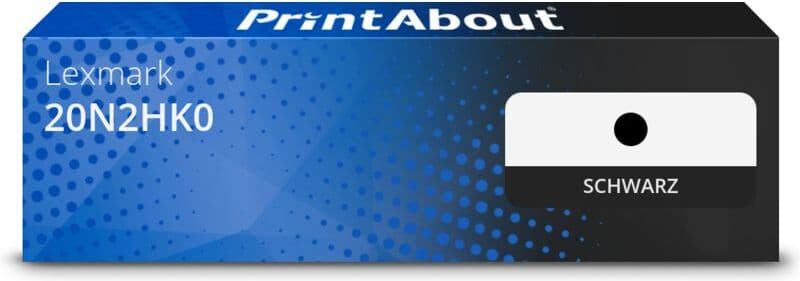 PrintAbout Toner kompatibel mit Lexmark 20N2HK0 - Schwarz - Hohe Kapazität