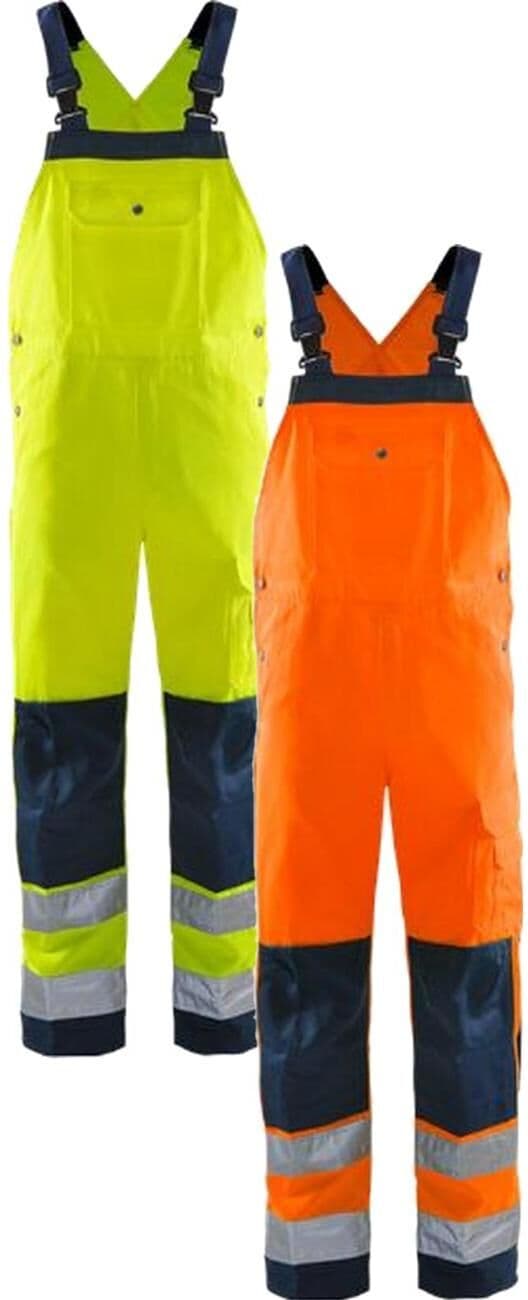 Fristads 100003 Hi Vis Overalls Kl.2 1001 / Arbejdsoveralls Hi-Vis Gul/marine C156