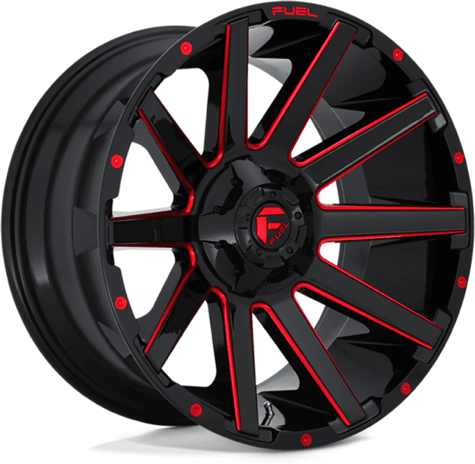 Fuel Off-Road Jantă de Aluminiu, FUEL D643 CONTRA, 20x9.0, ET 2, 6x135 / 6x139.7, 106.1, Negru