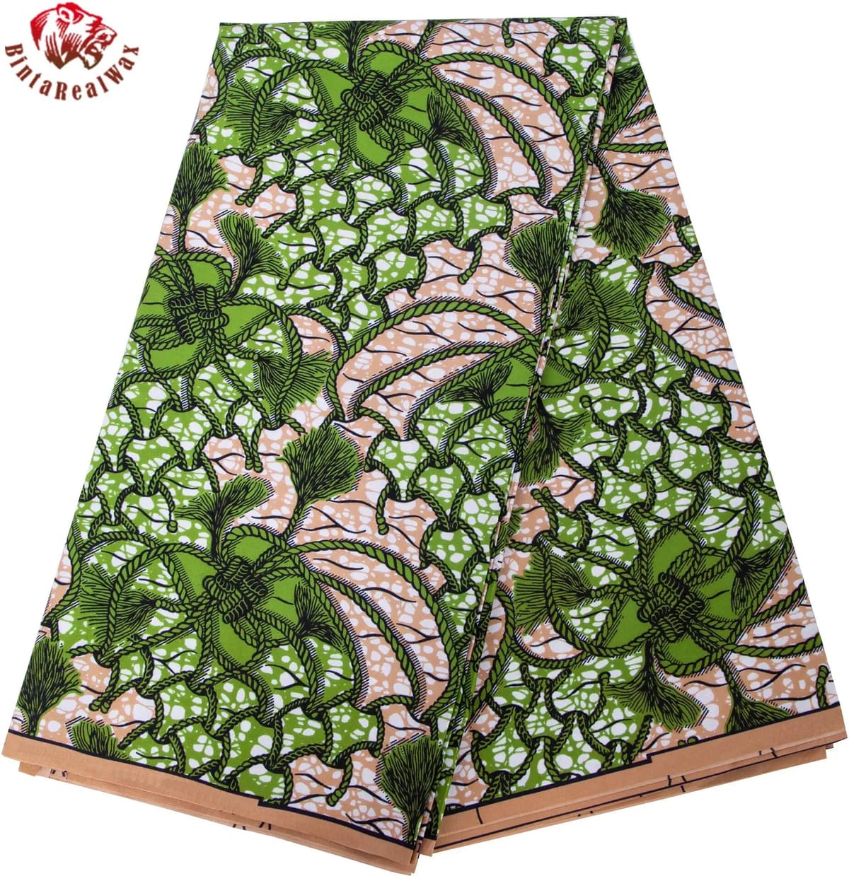 BintaRealWax Africa Fabric BY The Yard Polyester Sewing Material  3/6 Yards Fabrics for Party Dress FP6717