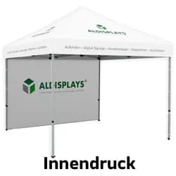 Aluminium Promotionzelt bedruckte Seitenwand 3m