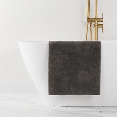 Becky Cameron 100% Cotton Reversible Solid Bath Mat