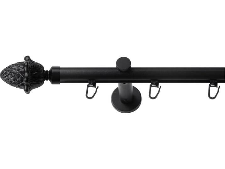Gardinenstange SN DECO GROUP, schwarz, L:100cm Ø:19mm, Gardinenstangen, Gardinenstange