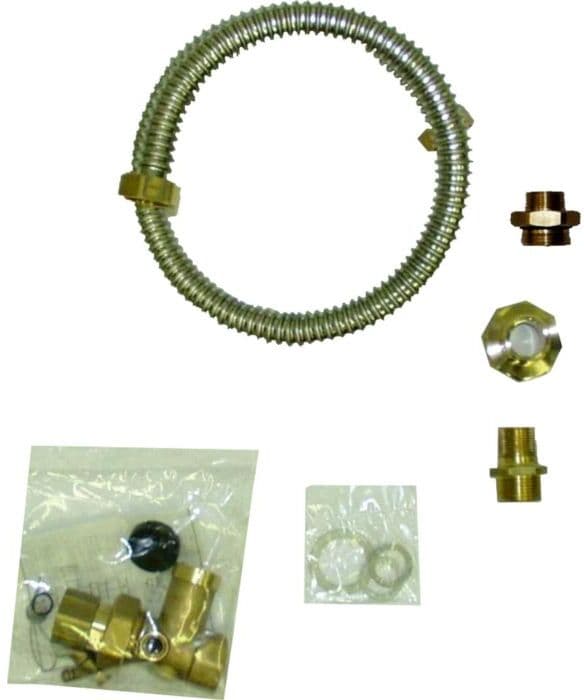 Wolf Anschluss-Set 2012081 Kappenventil 1", für Ausdehnungsgefäß ab 80 l